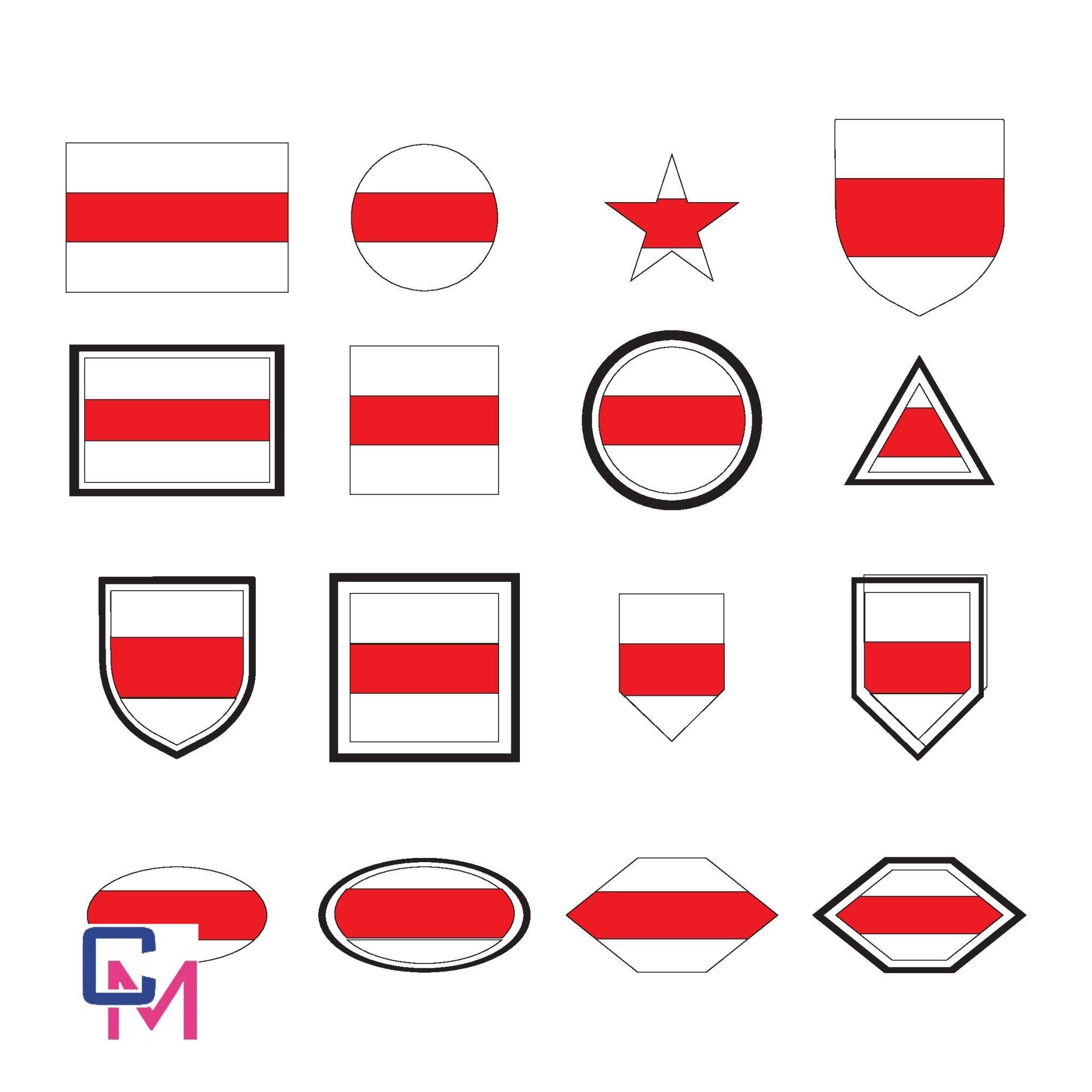 Red and White Flags in History