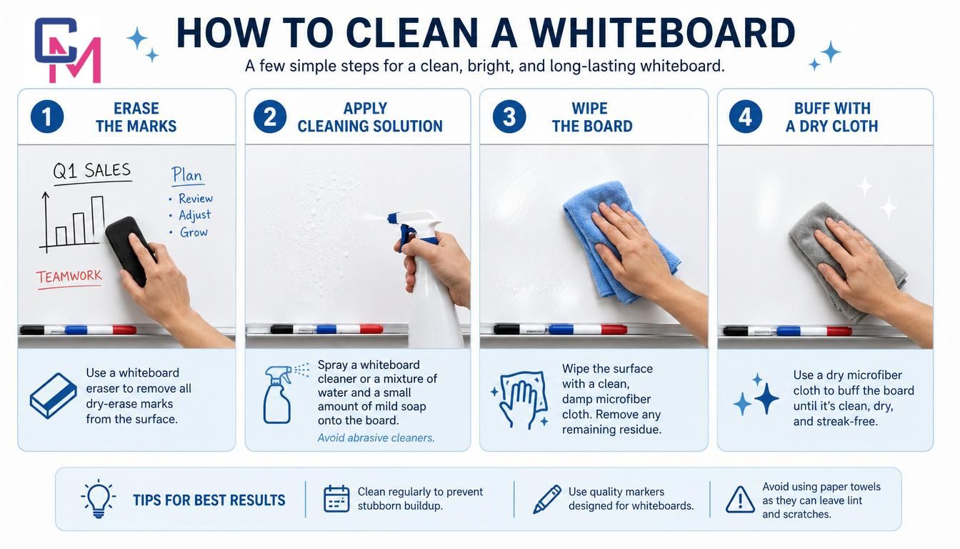 how to clean a whiteboard